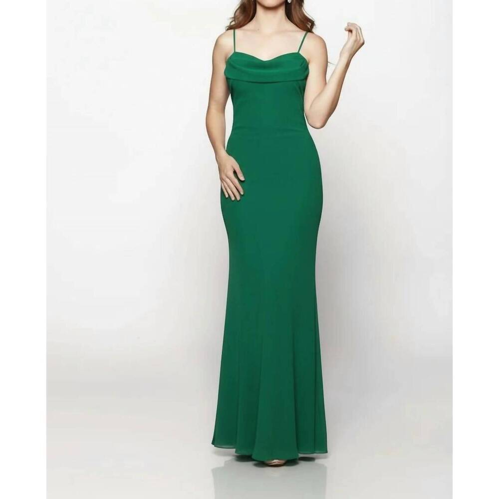 NEW LAST DRESS flowing muse gown in green